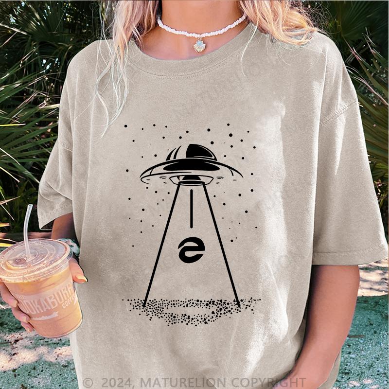 Maturelion IE Damen Gewaschene Vintage T-Shirt