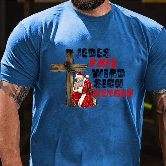 Jedes Knie wird sich beugen Weihnachten T-Shirt