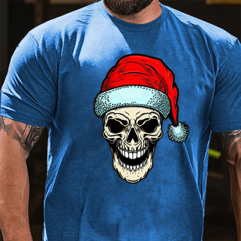 Weihnachten Schädel T-Shirt