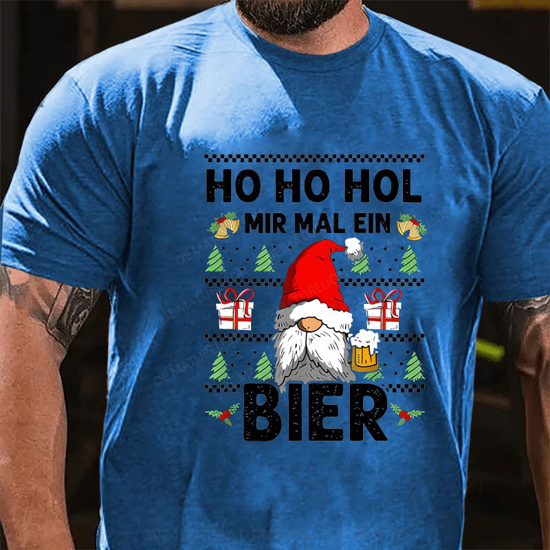 HO HO HOL Bier Weihnachten T-Shirt