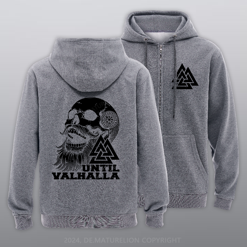 Maturelion Until Valhalla Reißverschluss Hoodie