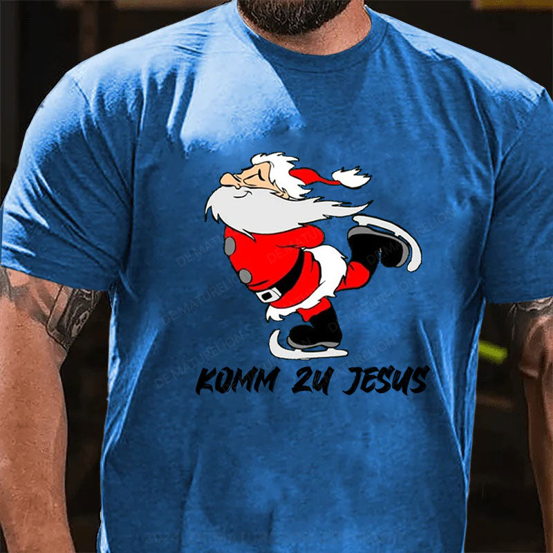 Komm Zu Jesus Weihnachten T-Shirt