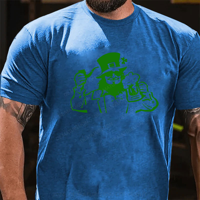 St. Patricks Tag Bier Und Zigarre T-Shirt