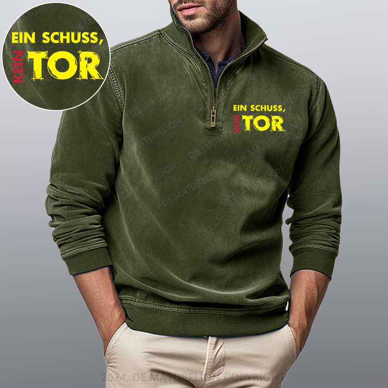 Maturelion Ein Schuss Kein Tor Stehkragen Poloshirt