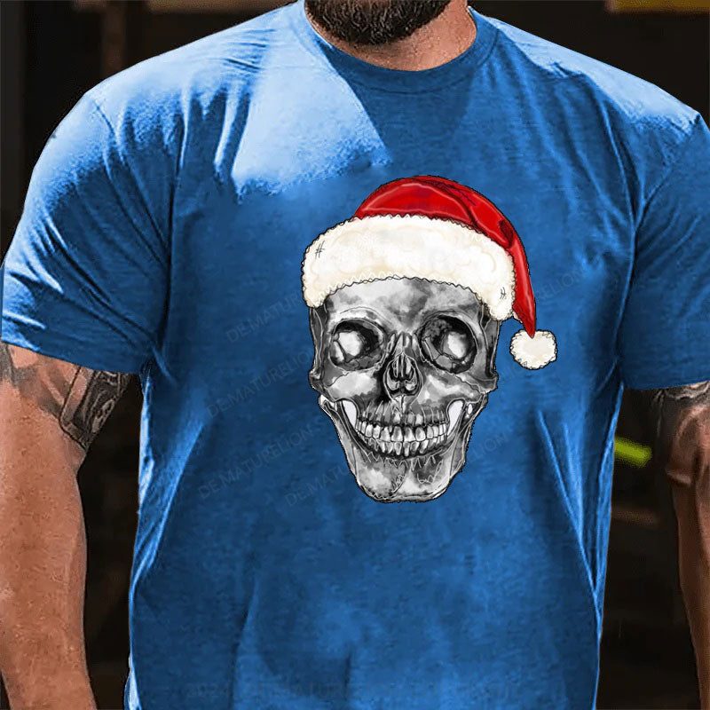 Weihnachten Schädel T-Shirt