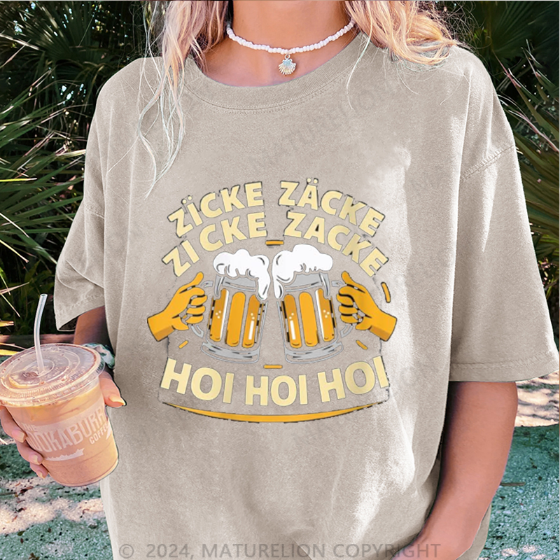 Maturelion Prost Damen Gewaschene Vintage T-Shirt