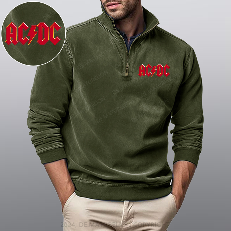 Maturelion ACDC Rockmusik Rock Band Stehkragen Poloshirt