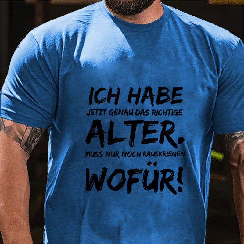 Ich Habe Jetzt Genau Das Richtige Alter T-Shirt