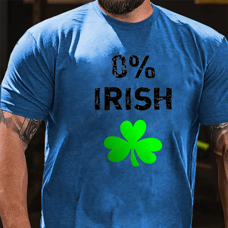 0% Irisch St. Patricks Tag T-Shirt