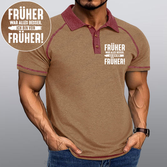 Maturelion Früher War Alles Besser Ich Bin Von Früher Kragen T-Shirt