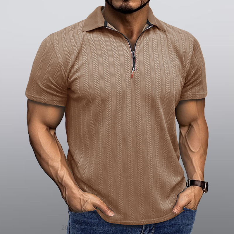 Maturelion Männer Kragen T-Shirt