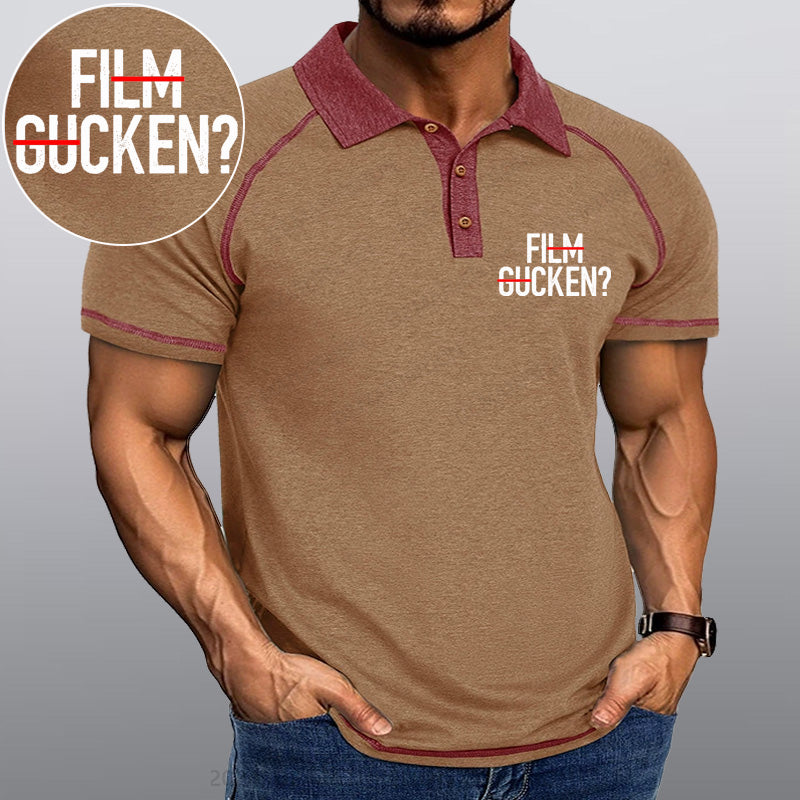 Maturelion Film Gucken Ficken! Kragen T-Shirt