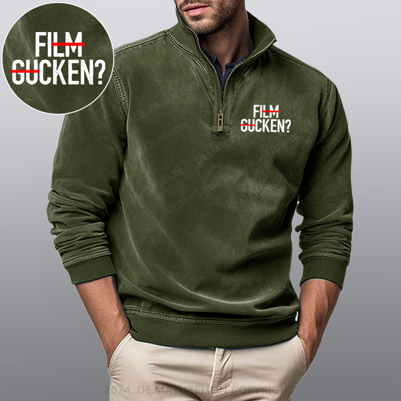 Maturelion Film Gucken Ficken! Stehkragen Poloshirt