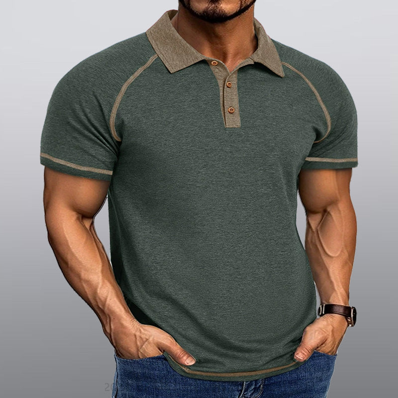 Maturelion Männer Kragen T-Shirt