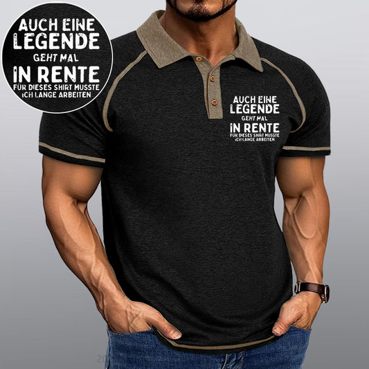 Maturelion Auch Eine Legende Geht Mal In Rente Kragen T-Shirt
