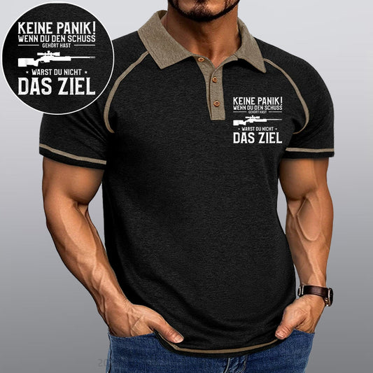 Maturelion Keine Sorge! Wenn Du Den Schuss Hören Kannst Warst Du Nicht Das Ziel Kragen T-Shirt