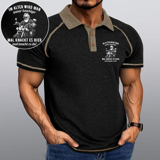 Maturelion Im Alter wird man immer knackiger Kragen T-Shirt