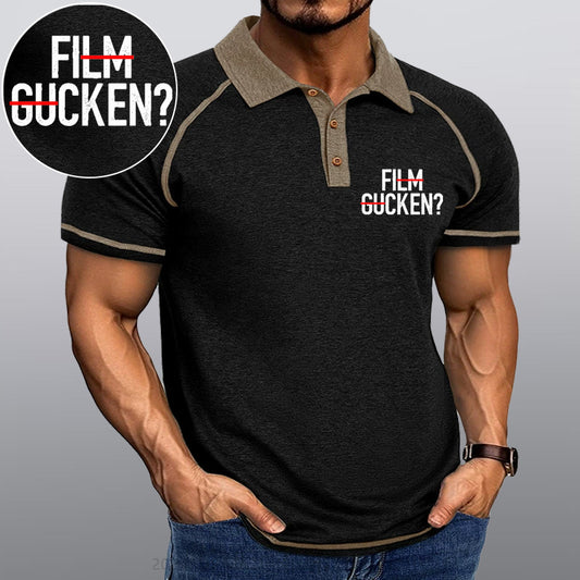 Maturelion Film Gucken Ficken! Kragen T-Shirt
