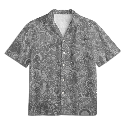 Botanischer Volldruck lässig locker Print Hawaiian Shirt