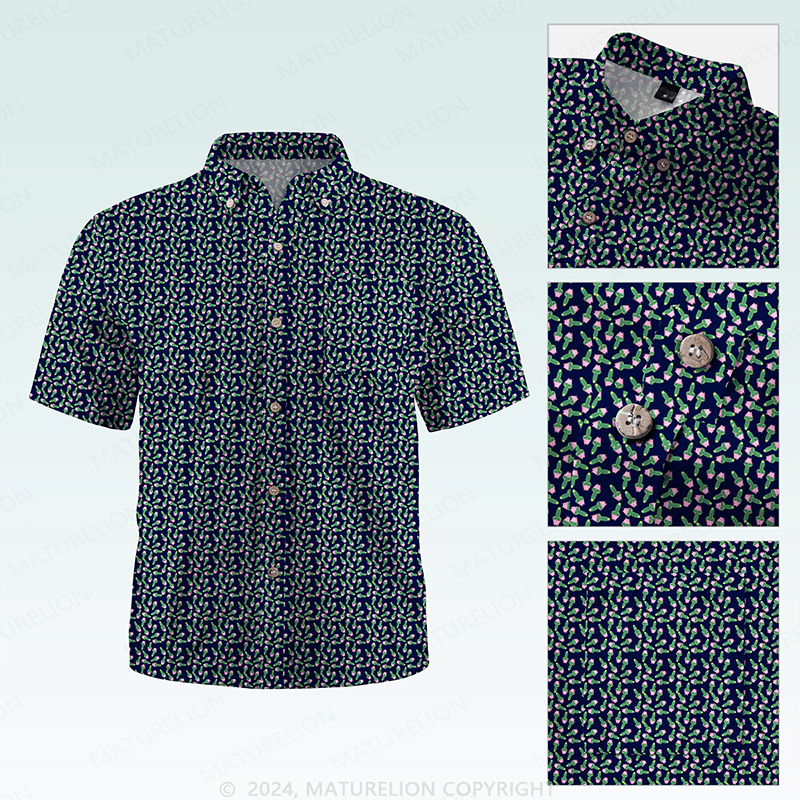 Maturelion Hawaiian Shirt Strahlender Spaß Hawaiian Shirt