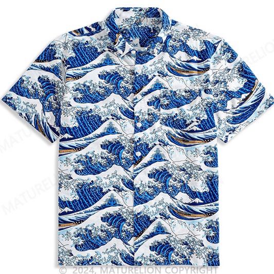 Große Welle vor Kanagawa Hawaiian Shirt