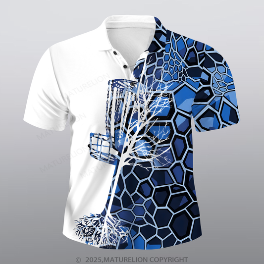 Maturelion Baum Männer Voll-Print Polo Shirt