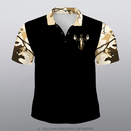 Maturelion Christus Männer Voll-Print Polo Shirt