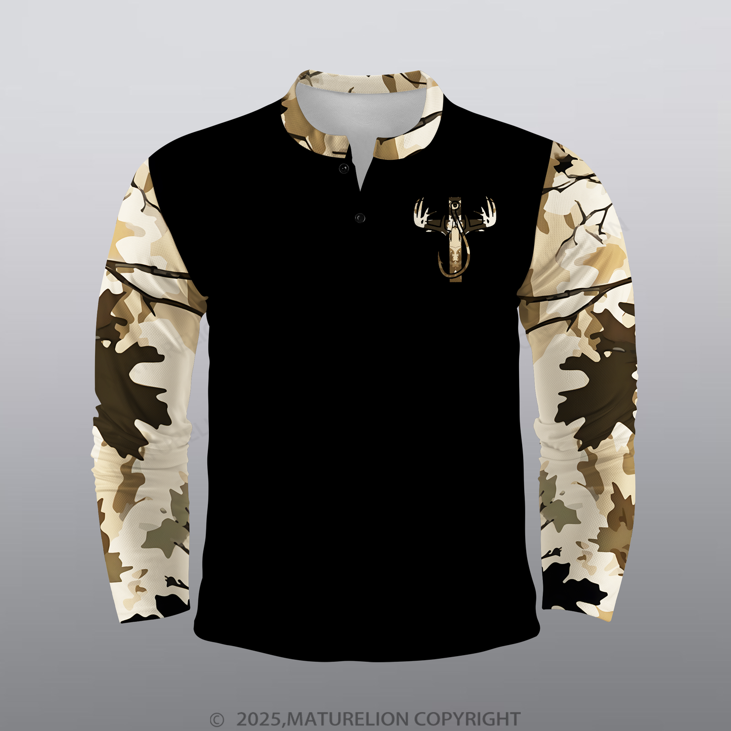Maturelion Christus Männer Voll-Print Polo Shirt