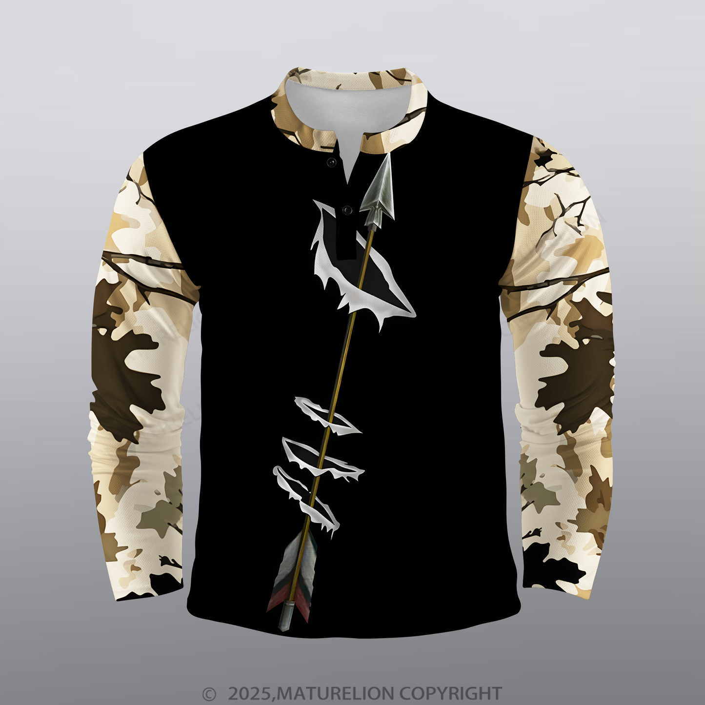 Maturelion Schießen Männer Voll-Print Polo Shirt