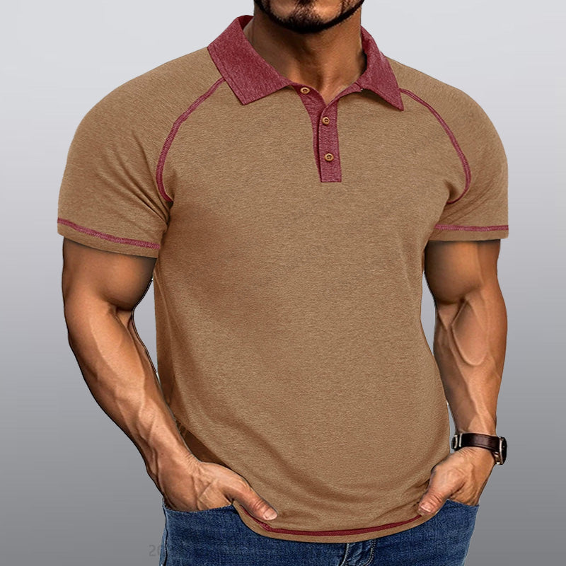 Maturelion Männer Kragen T-Shirt